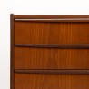 Mid-Century teakhouten Deense ladekast met 6 lades