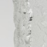 Vintage glass vase with bark texture
