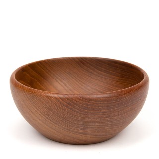 Small vintage teak wood bowl