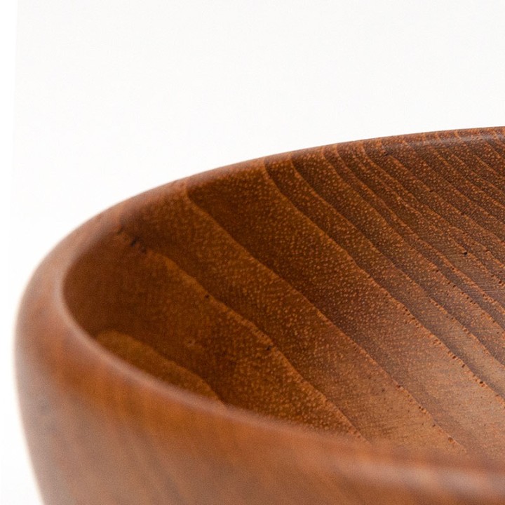 Small vintage teak wood bowl