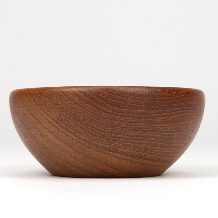 Small vintage teak wood bowl