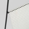 Magazine rack Mid-Century perforated metal design