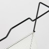 Magazine rack Mid-Century perforated metal design