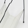Magazine rack Mid-Century perforated metal design