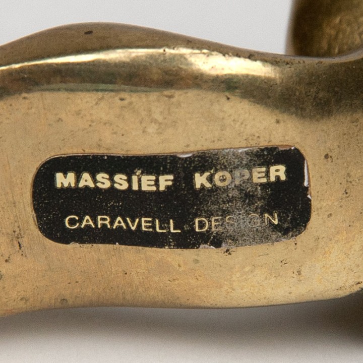 Vintage brass cat by Caravell Design