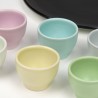 Royal Goedewaagen aardewerk vintage eierset in pastel kleuren