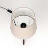 Deense teakhouten tafellamp vintage model op driepoot
