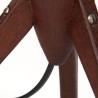 Deense teakhouten tafellamp vintage model op driepoot