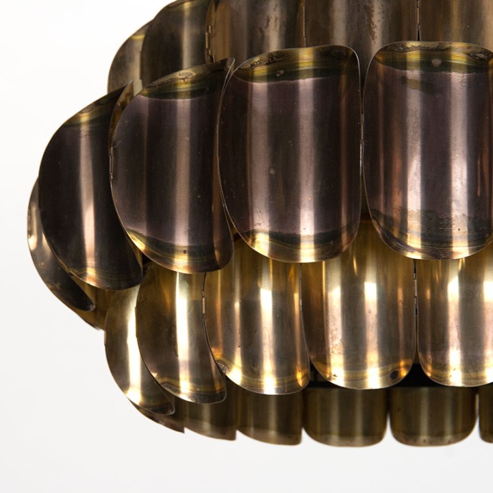 Messing Mid-Century Deense lamp ontwerp Thorsten Orrling