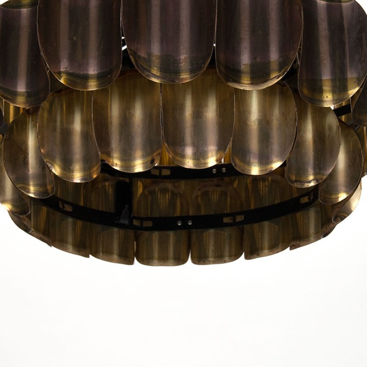 Messing Mid-Century Deense lamp ontwerp Thorsten Orrling