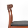 Teakhouten Mid-Century Bruno Hansen design stoel