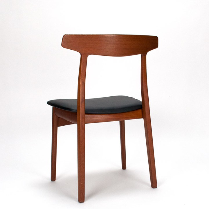 Teakhouten Mid-Century Bruno Hansen design stoel