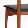 Teakhouten Mid-Century Bruno Hansen design stoel