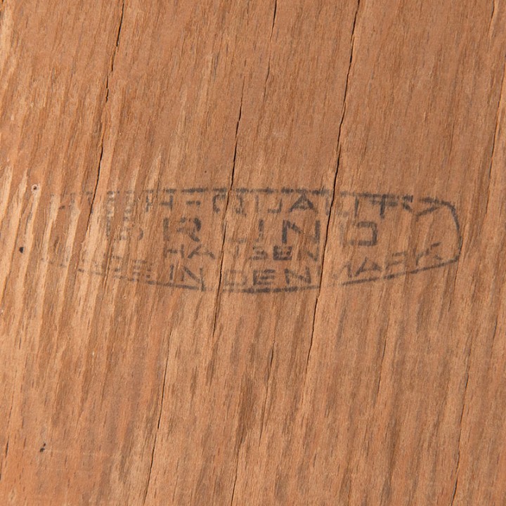 Teak Mid-Century Bruno Hansen design chair