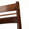 Teakhouten set van 6 Mid-Century eettafel stoelen
