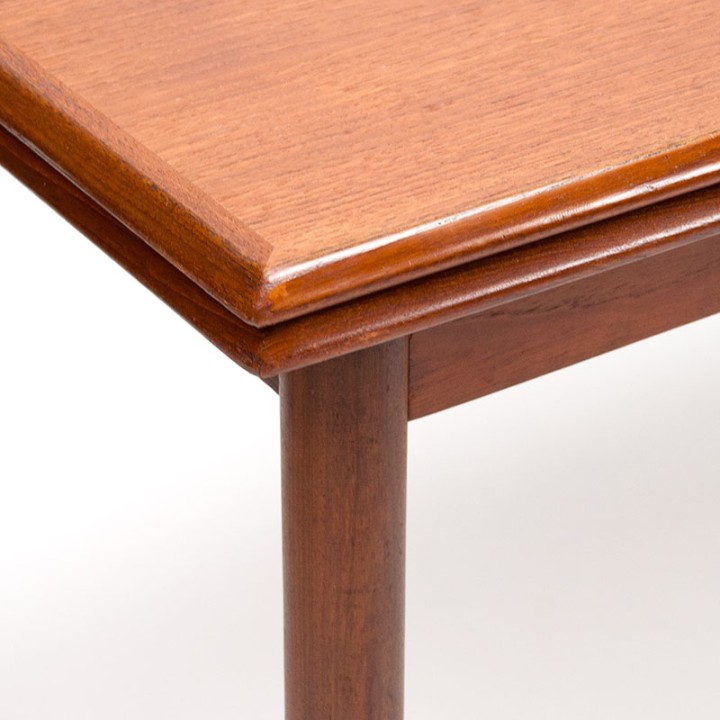 Deens Mid-Century uitschuifbaar model eettafel in teak