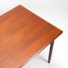Deens Mid-Century uitschuifbaar model eettafel in teak