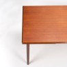 Danish Mid-Century teak extendable model dining table