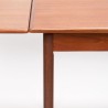 Deens Mid-Century uitschuifbaar model eettafel in teak