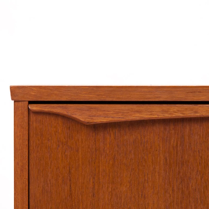 Teak Mid-Century chest of drawers with 3 drawers from Denmark