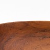 Oval vintage teak small serving bowl