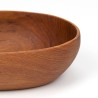Oval vintage teak small serving bowl