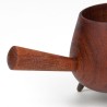 Small Danish vintage salt cellar on three legs