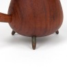 Small Danish vintage salt cellar on three legs