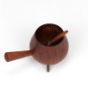 Small Danish vintage salt cellar on three legs