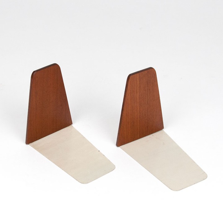 Set of 2 Kai Kristiansen mid-century teak bookends