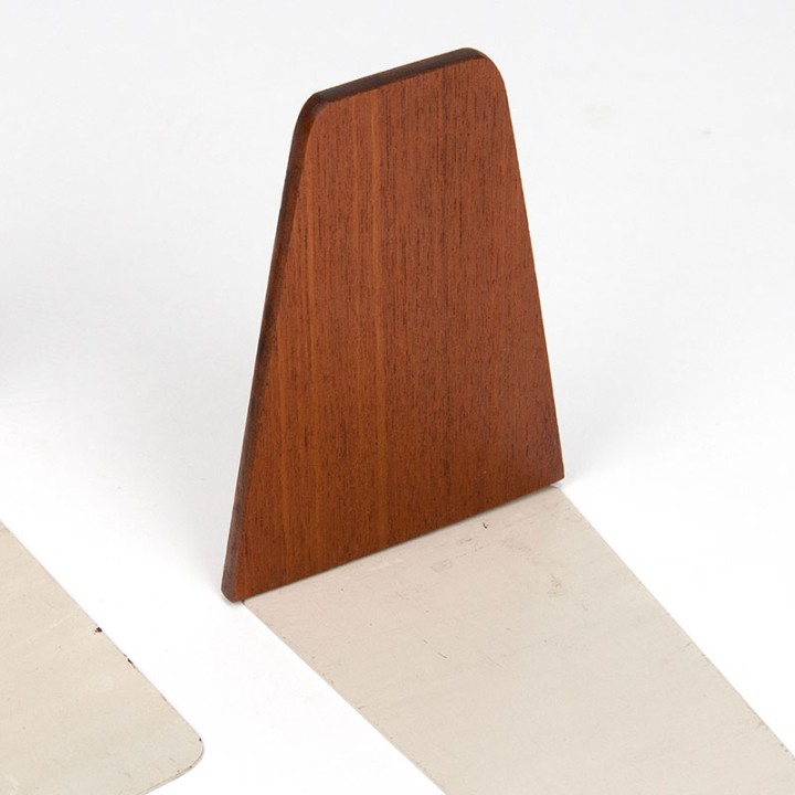 Set of 2 Kai Kristiansen mid-century teak bookends