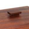 Groot model Deense teakhouten vintage opbergbox met deksel