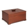 Groot model Deense teakhouten vintage opbergbox met deksel