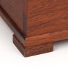 Large vintage Danish teak storage box with lid