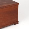 Groot model Deense teakhouten vintage opbergbox met deksel