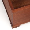 Large vintage Danish teak storage box with lid