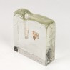 West German Mid-Century glass soliflore vase