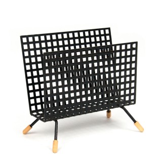 Vintage letter holder made of perforated metal