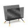 Vintage letter holder made of perforated metal