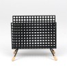 Vintage letter holder made of perforated metal