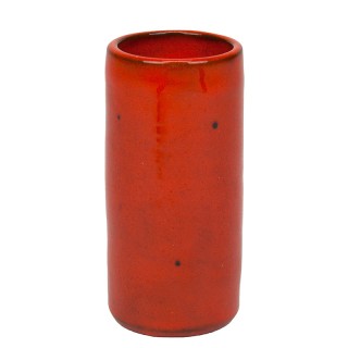 Small orange vintage Ravelli vase