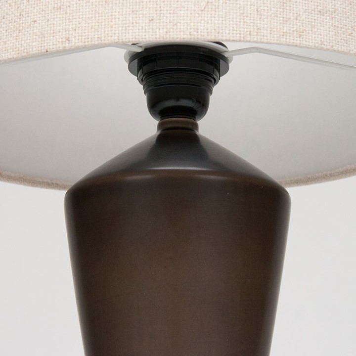 Danish Mid-Century ceramic table lamp by Alumina