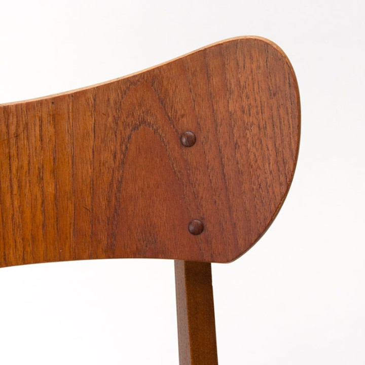 Teak and oak Danish Mid-Century dining chair