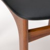 Teak/ eiken Deense Mid-Century eettafel stoel