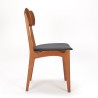 Teak/ eiken Deense Mid-Century eettafel stoel