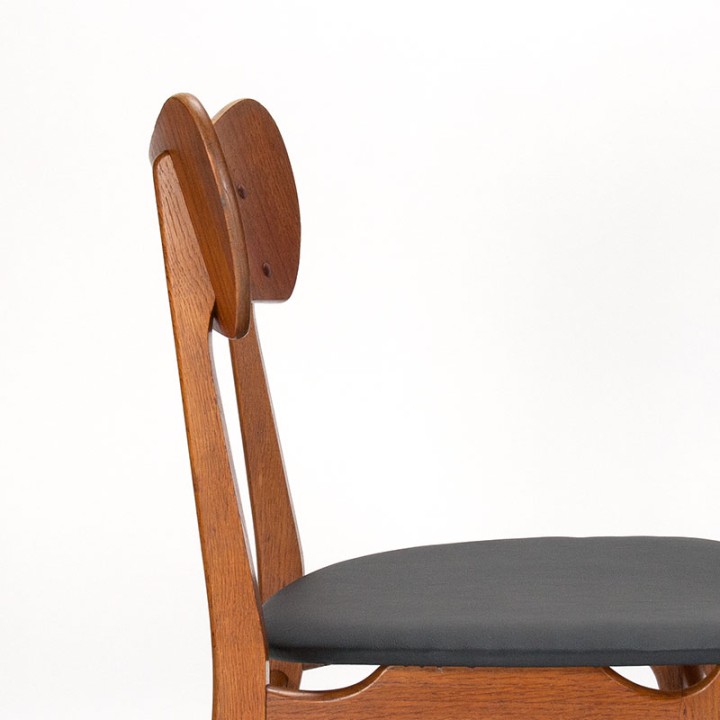 Teak and oak Danish Mid-Century dining chair