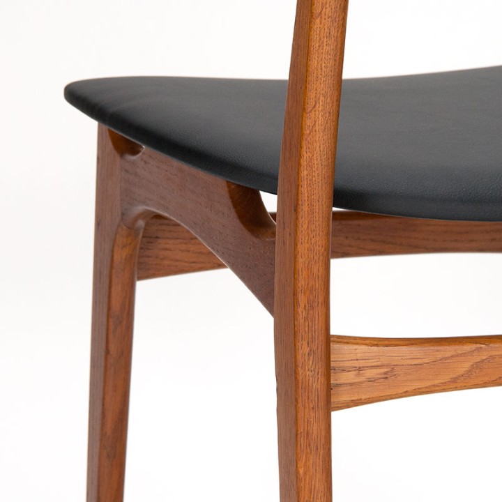 Teak and oak Danish Mid-Century dining chair