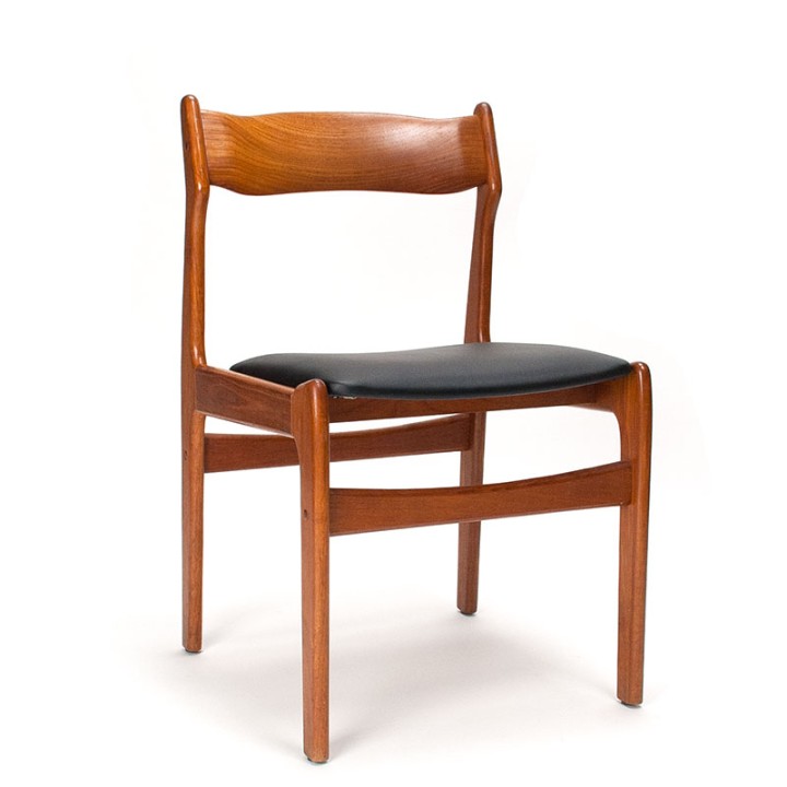 Set van 4 Burchardt-Nielsen Mid-Century Deense eettafel stoelen