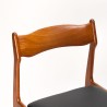 Set van 4 Burchardt-Nielsen Mid-Century Deense eettafel stoelen