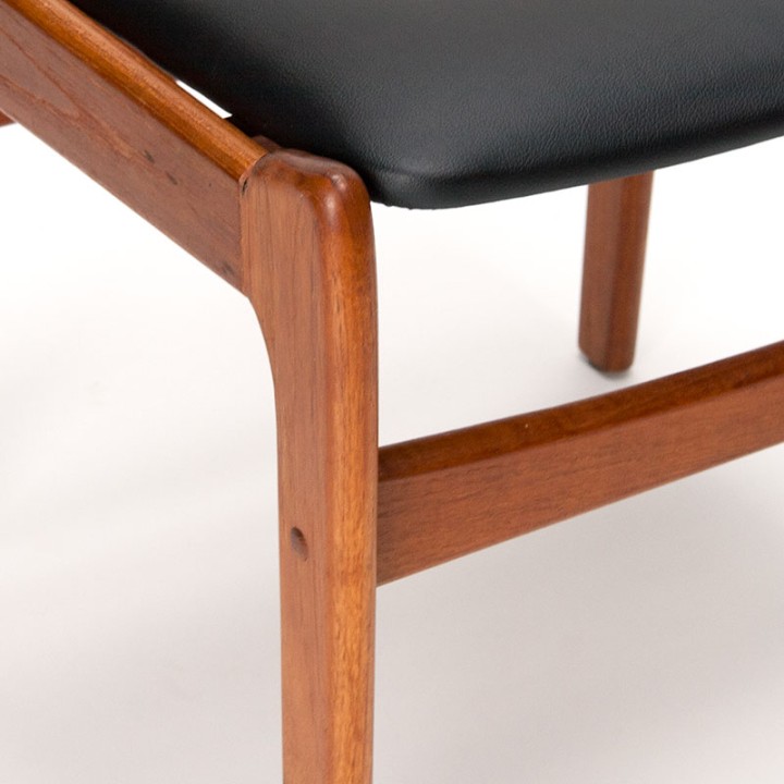 Set van 4 Burchardt-Nielsen Mid-Century Deense eettafel stoelen